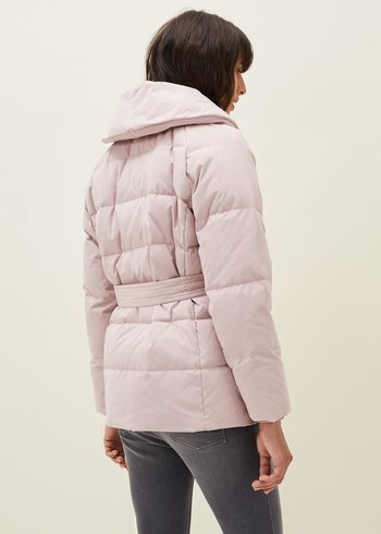 Phase Eight Kyra Wrap Puffer Coats Pink Australia | NA8417963